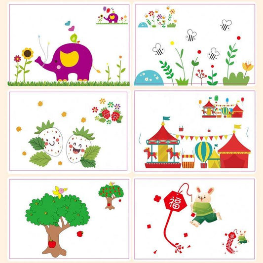 Kids Finger Painting Doodle Coloring Book