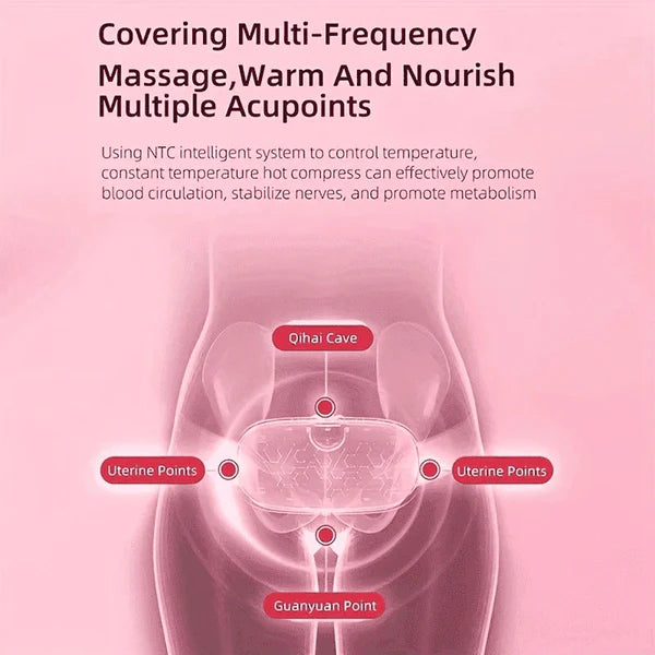 Period / Menstrual Cramp Pain Heating & Relief Massager | 1-Year Warranty + Free Delivery