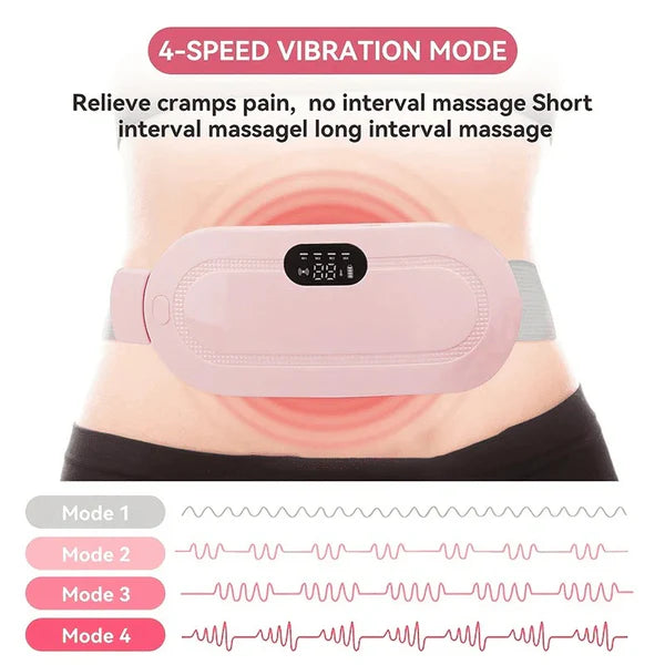 Period / Menstrual Cramp Pain Heating & Relief Massager | 1-Year Warranty + Free Delivery