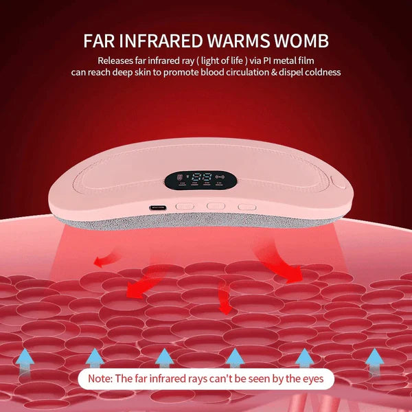 Period / Menstrual Cramp Pain Heating & Relief Massager | 1-Year Warranty + Free Delivery