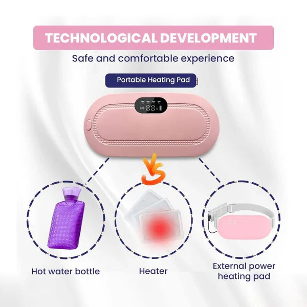 Period / Menstrual Cramp Pain Heating & Relief Massager | 1-Year Warranty + Free Delivery